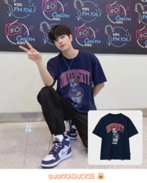 金昇玫同款狗狗大學T shirt
