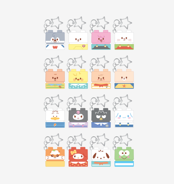 SECRET BLOCK STAMP - SKZOO X SANRIO CHARACTERS (RANDOM 1/16*)