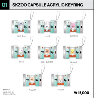 SKZOO CAPSULE ACRYLIC KEYRING