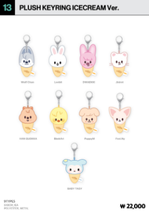 13 PLUSH KEYRING ICECREAM Ver.