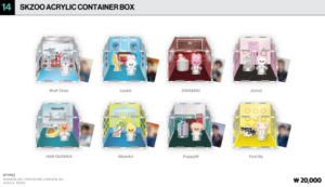 14 SKZOO ACRYLIC CONTAINER BOX
