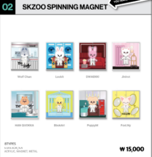 2 SKZOO SPINNING MAGNET
